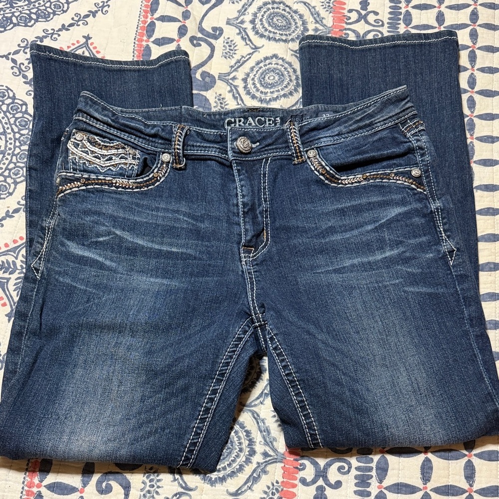 Grace Dark Blue Women's sz 12 EasyFit Jeans